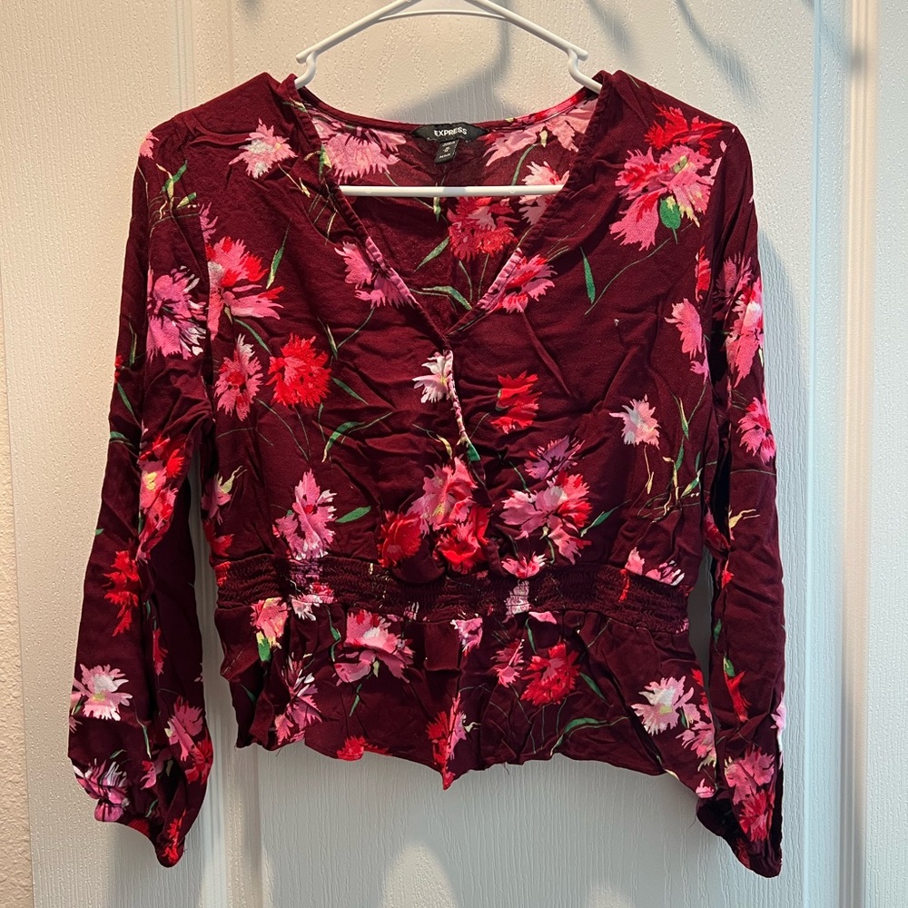 express floral blouse